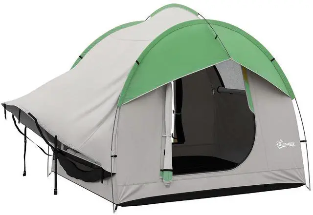 Main image of SUV Tent 2000mm Waterproof 7.5' L x 6.9' W x 6.9' H Gray | Truck Tent, 3 Doors, Mesh Window, for 5-6 Person Camping Outdoor Travel
