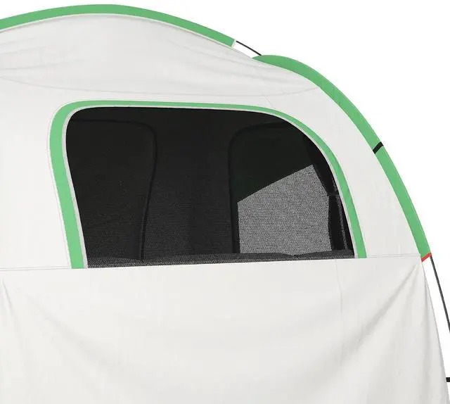 Alt view image 6 of 7 - SUV Tent 2000mm Waterproof 7.5' L x 6.9' W x 6.9' H Gray | Truck Tent, 3 Doors, Mesh Window, for 5-6 Person Camping Outdoor Travel