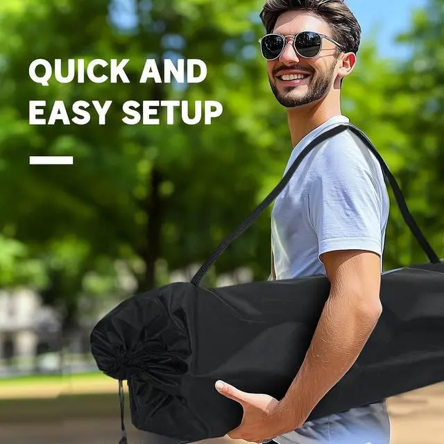 Alt view image 6 of 7 - Double Camping Chair for Adults, Padded Folding Camp Chair for 2 Person with Armrest, Wine Glass Holder, Cup Holder, Carry Bag for Outdoor Sports, Picnics, Supports up to 552 lbs.
