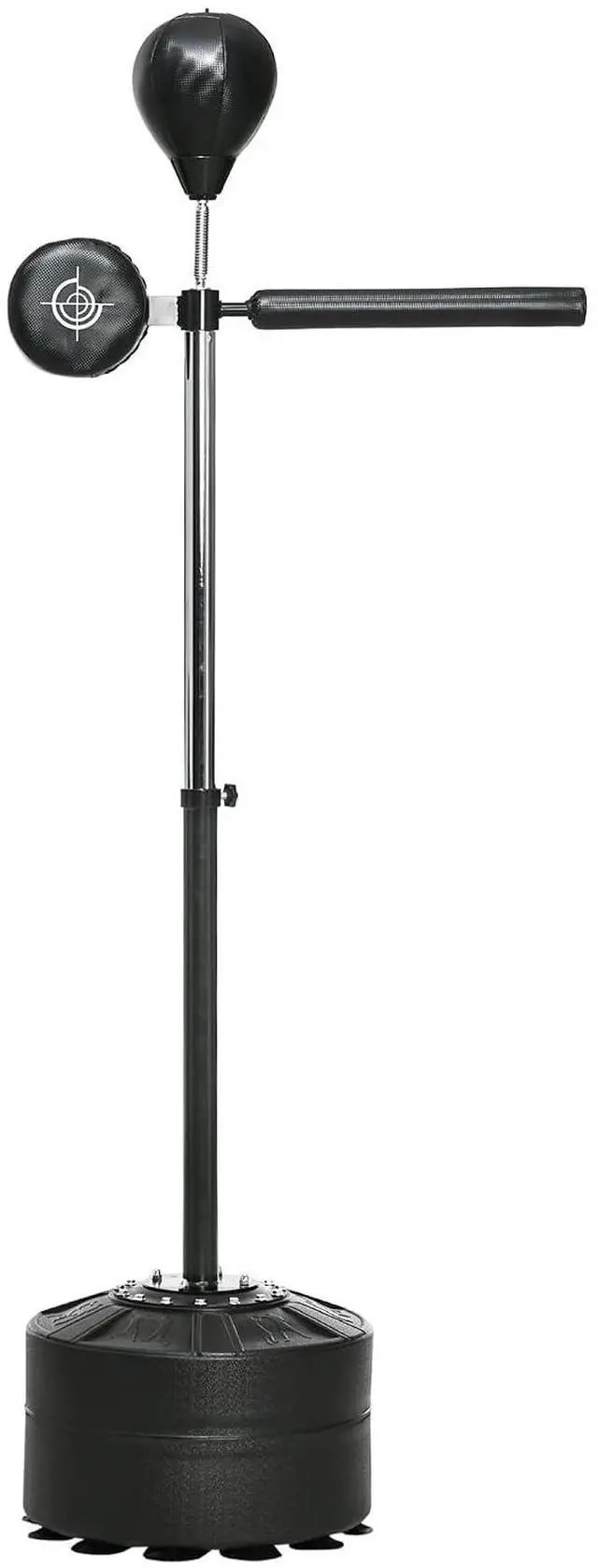 Main image of Free Standing Boxing Bag with Stand, Punching Speed Bag Reaction Bar Challenge with Suction Cups, 64-81in Adjustable Height for Teenagers and Adults