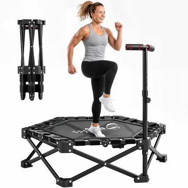 Main image of 42" Foldable Mini Trampoline, One-Step Fold & Open, 400LBS Capacity