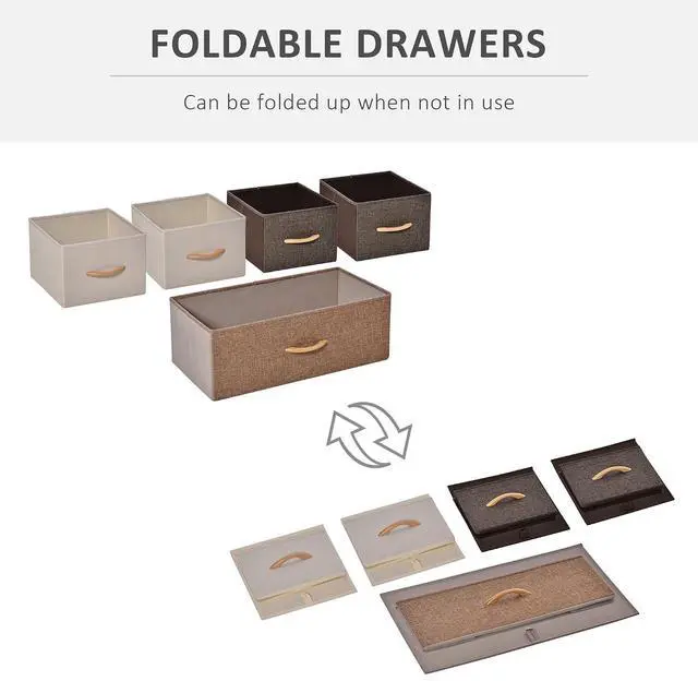 Alt view image 4 of 7 - 5-Drawer Dresser 2-Tier Tower Unit Steel Frame Wooden Top Maple Wood