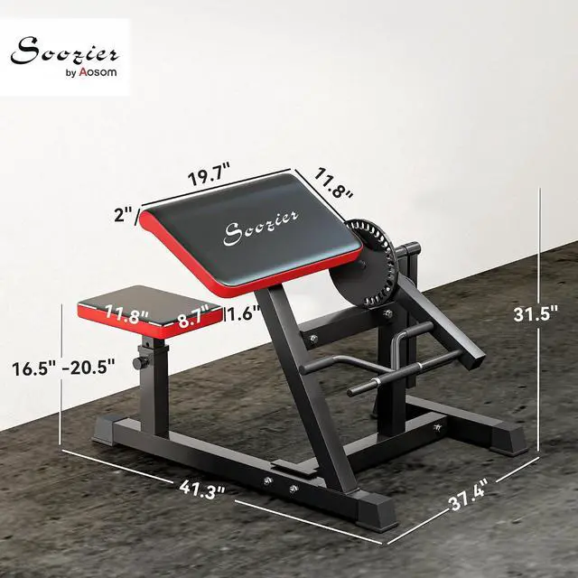 Alt view image 7 of 7 - 2-in-1 Bicep Preacher Curl Bench, Preacher Curl Machine