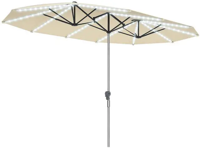 Main image of 15ft Extra Large Patio Umbrella Bright Solar Lights