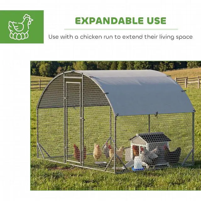 Alt view image 5 of 7 - PawHut Chicken Coop Outdoor Weatherproof for 1-2 Chickens 36" x 25" x 27"