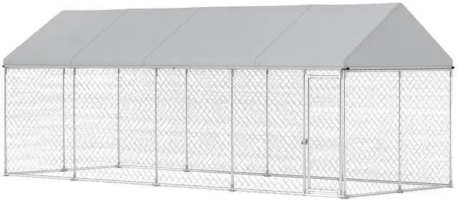 Main image of PawHut Outdoor Dog Kennel for Large Breed 20' x 7.5' x 8' w/Secure Lock