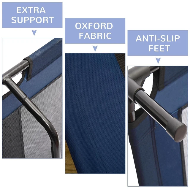 Alt view image 5 of 7 - Pawhut Elevated Dog Bed/Pet Cot, 36 x 30", Blue