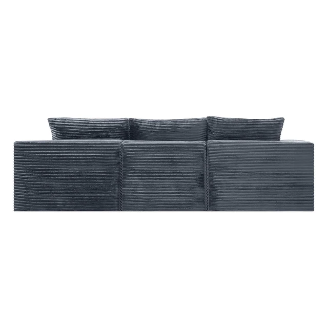 Alt view image 5 of 7 - 103.9" L-Shape Cloud Modular Sectional Sofa Couch with Chaise, Gray