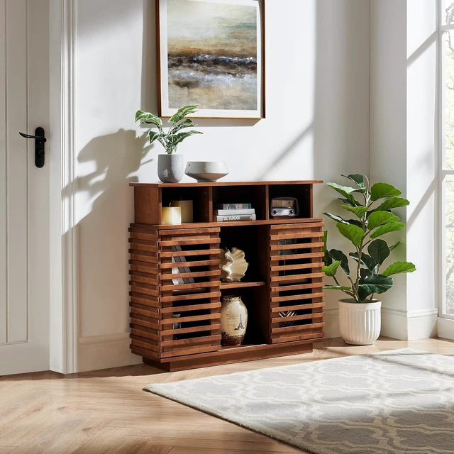Main image of Buffet Cabinet with Sliding Doors & Adjustable Shelf