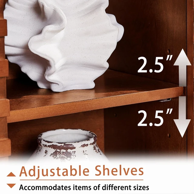 Alt view image 5 of 7 - Buffet Cabinet with Sliding Doors & Adjustable Shelf