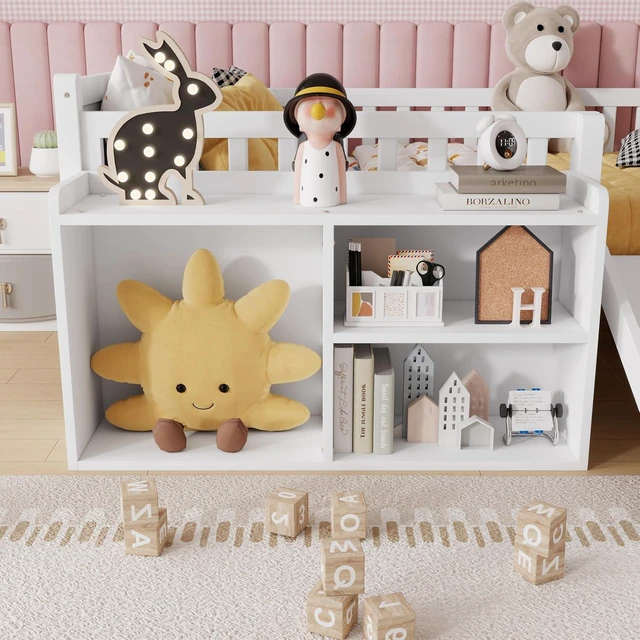 Alt view image 3 of 7 - Low Profile Twin Loft Bed for Kids, White