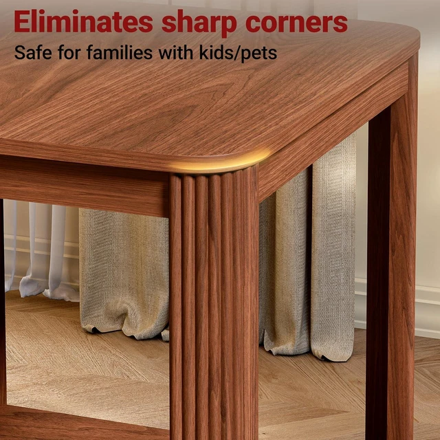 Alt view image 6 of 7 - Side Table Set of 2, Small Round End Table with 2-Tier Storage Shelf for Home Office, Bed Room, Walnut