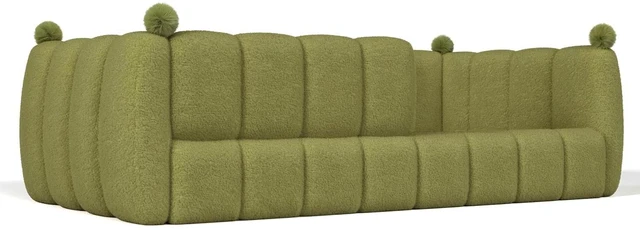 Alt view image 5 of 5 - Kids Upholstered Floor Bed with Padded Guardrails Montessori Floor Bed with Full Rails for Boys Girls, Twin Size, Antique Green