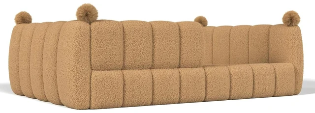 Alt view image 7 of 7 - Kids Upholstered Floor Bed with Padded Guardrails Montessori Floor Bed with Full Rails for Boys Girls, Full Size, Natural