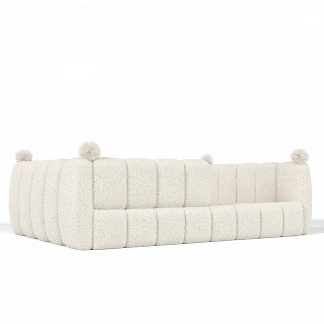 Alt view image 7 of 7 - Kids Upholstered Floor Bed with Padded Guardrails Montessori Floor Bed with Full Rails for Boys Girls, Full Size, Beige