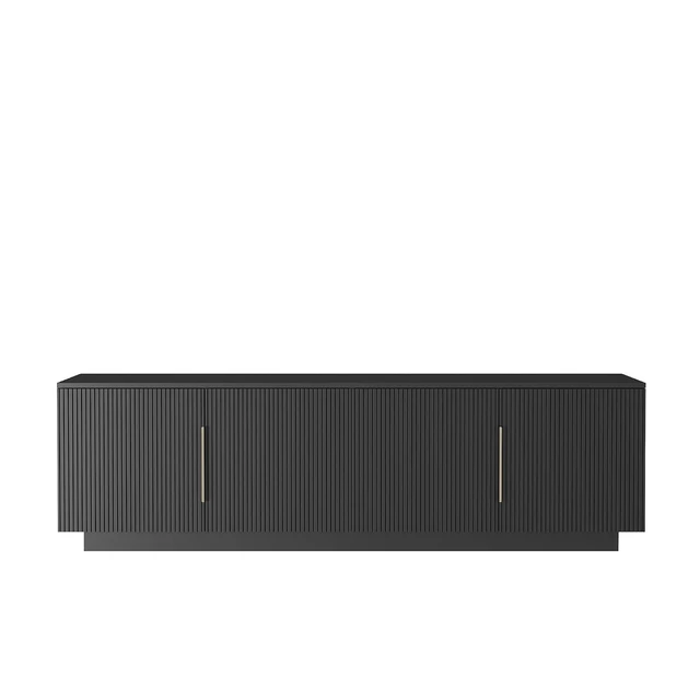 Alt view image 5 of 5 - 68" Modern TV Stand for 55/60/65 Inch TV, Entertainment Center with 16 Color Led and Spacious Storage for Living Room, Black