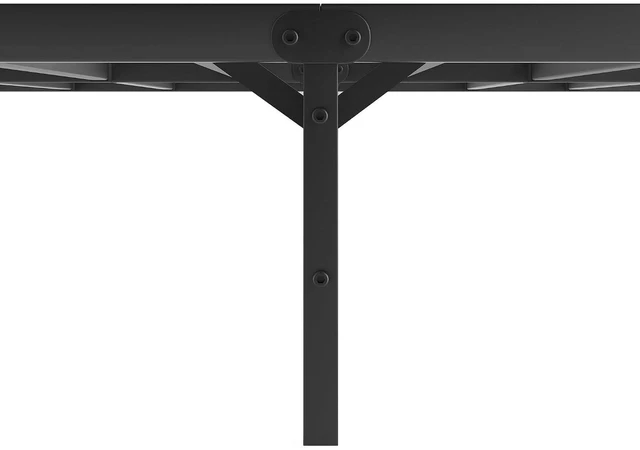 Alt view image 6 of 7 - Metal Platform Bed with Headboard and Footboard for Apartment Dormitory, NoiseFree Bed Frame No Box Spring Needed for Restful Sleep, Full Size, Black