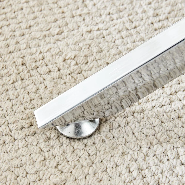 Alt view image 7 of 7 - 39.37" Rectangular Glass Center Table with Cross Design, Silver