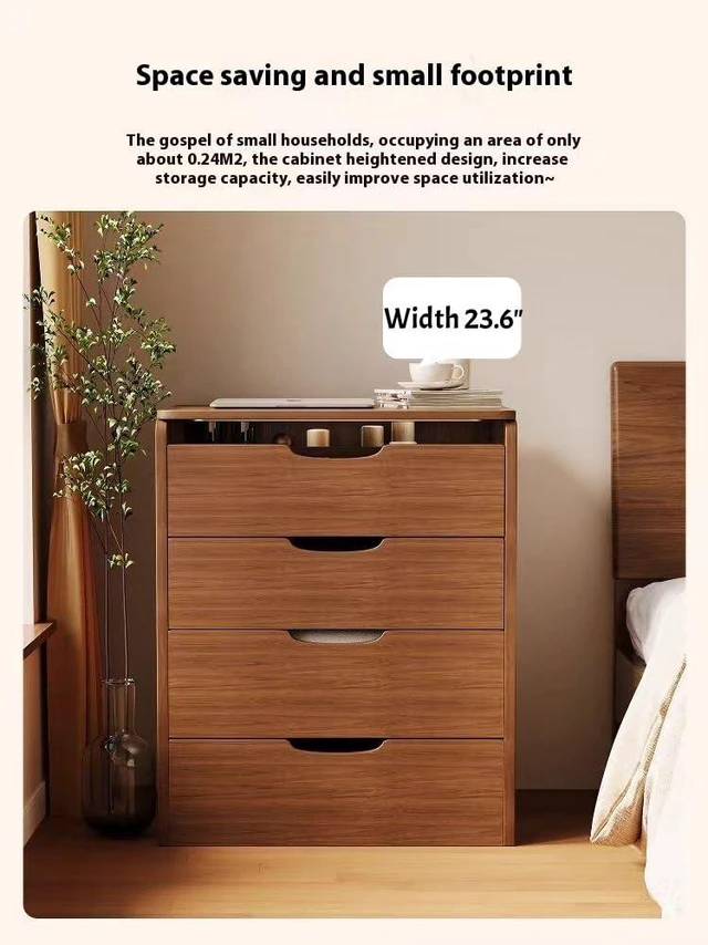 Alt view image 6 of 7 - Compact 3 in 1 Vanity Desk with Flip Top Mirror and Lights, Walnut