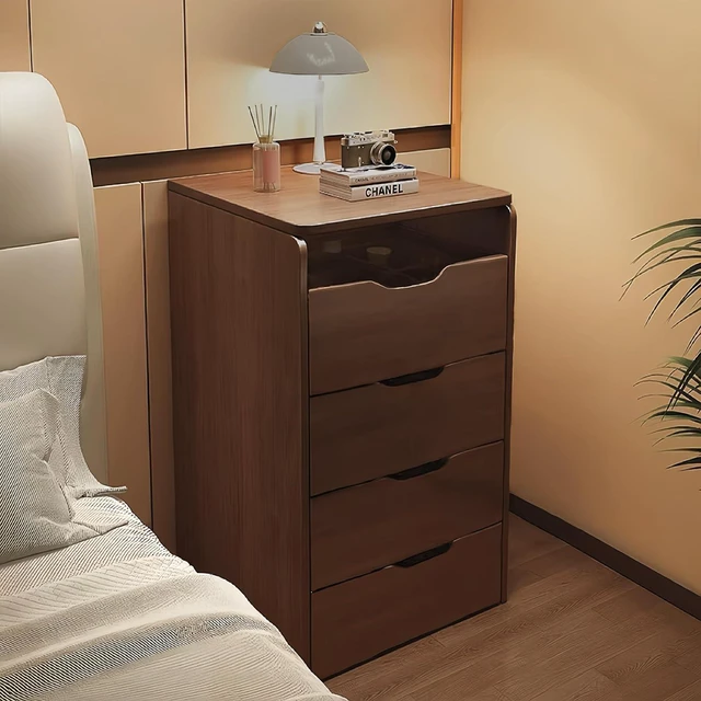 Alt view image 3 of 7 - Compact 3 in 1 Vanity Desk with Flip Top Mirror and Lights, Walnut
