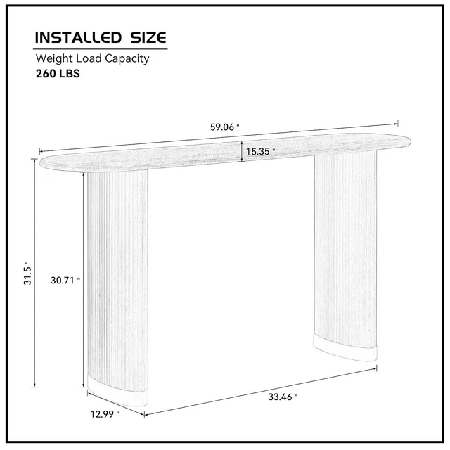 Alt view image 2 of 7 - Narrow Entryway Table with Stainless Steel Leg, Black