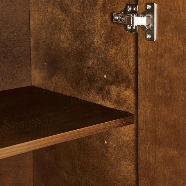 Alt view image 7 of 7 - 31.6" Mid Century Buffet Cabinet with 3 Door, Walnut