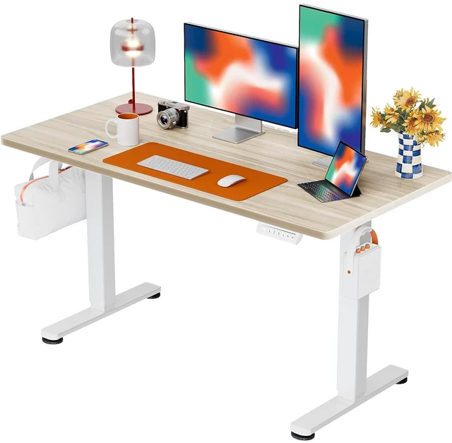 Main image of ErGear 48 X 24 Inch Height Adjustable Electric Standing Desk, Natural