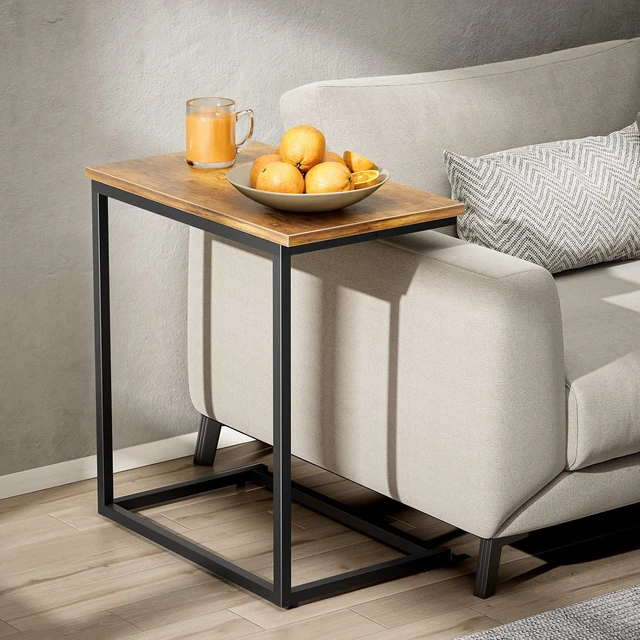 Alt view image 7 of 7 - Pipishell 2-Pack Utility Bundle, 3-Tier Rolling Storage Cart + C-Shaped End Table for Couch, Space-Saving Organizer for Kitchen, Living Room & Home Office