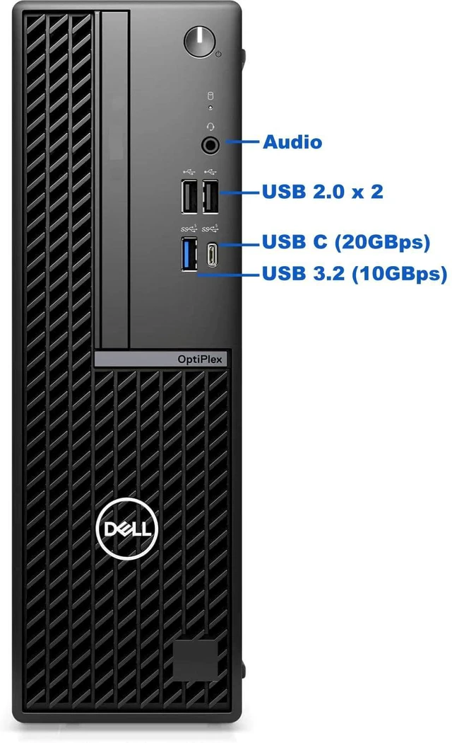 Alt view image 2 of 6 - OptiPlex 7020 Desktop SFF Plus, Core i9-12900K, 64GB DDR5 RAM, 4TB NVMe SSD, Type-C, AX WiFi, Bluetooth, DisplayPort, HDMI, 7000 Small Form Factor Business Computer, Windows 11 Pro, Black