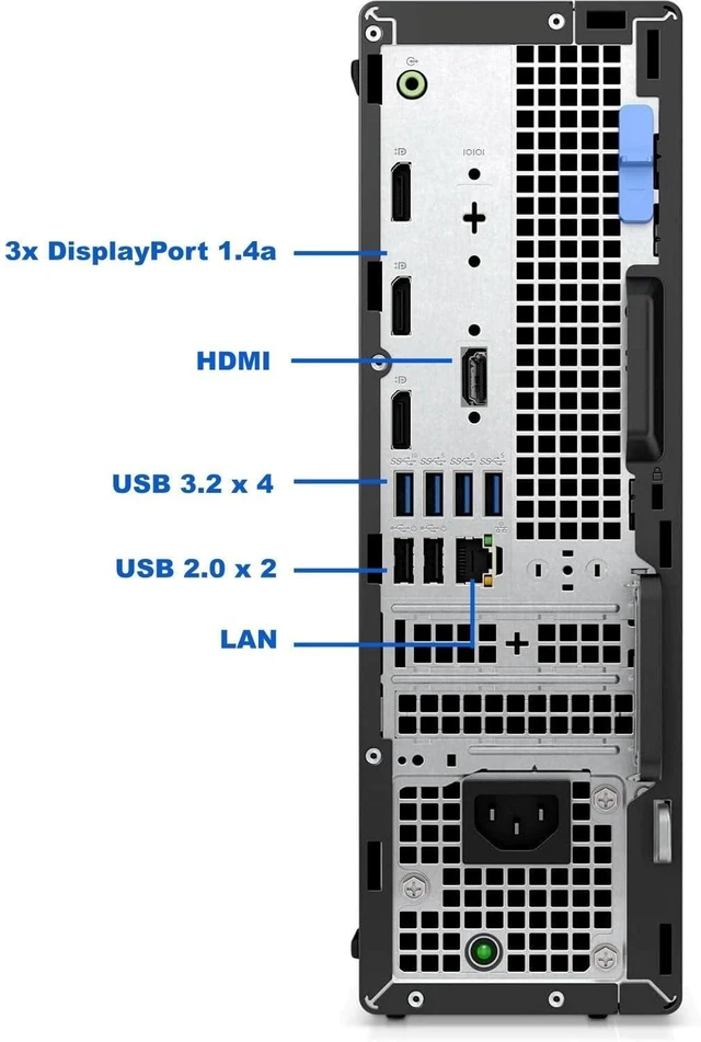 Alt view image 3 of 6 - OptiPlex 7020 Desktop SFF Plus, Core i9-12900K, 64GB DDR5 RAM, 4TB NVMe SSD, Type-C, AX WiFi, Bluetooth, DisplayPort, HDMI, 7000 Small Form Factor Business Computer, Windows 11 Pro, Black