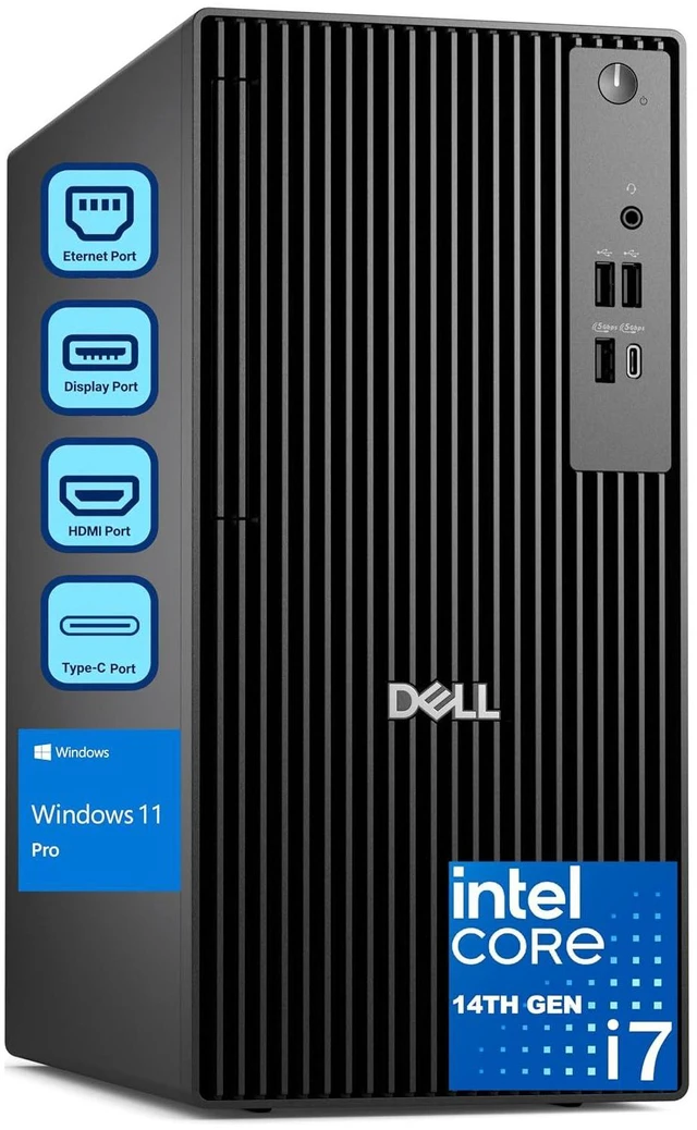 Main image of Pro Tower Desktop Computers, 20-Core i7-14700, 16GB RAM, 1TB SSD