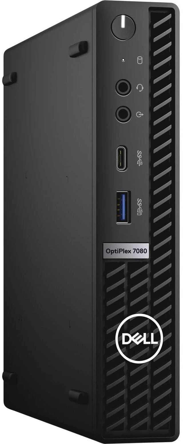 Main image of OptiPlex 7000 Micro Form Factor Mini Business Desktop, Core i5-10500T Processor, 16GB RAM, 512GB PCIe SSD, HDMI, 2X DisplayPort, USB Type-C, RJ45, Wi-Fi 6, Windows 11 Pro, Black