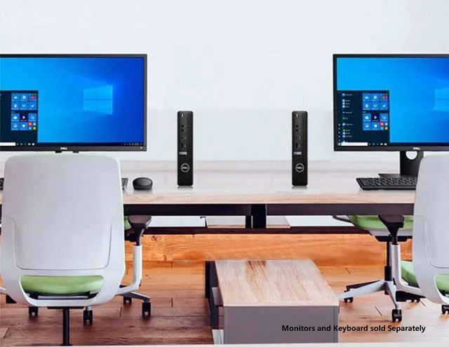 Alt view image 4 of 7 - OptiPlex 7000 Micro Form Factor Mini Business Desktop, Core i5-10500T Processor, 16GB RAM, 512GB PCIe SSD, HDMI, 2X DisplayPort, USB Type-C, RJ45, Wi-Fi 6, Windows 11 Pro, Black