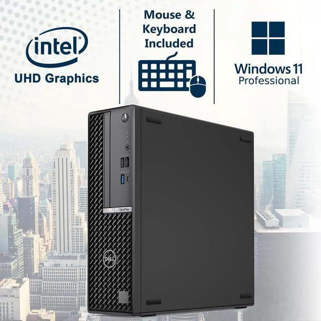 Alt view image 2 of 7 - Optiplex 7020 SFF Business Desktop, 14th Gen i5-14500 14-Core up to 5.0 GHz, 64GB DDR5 RAM, 4TB Storage(2TB PCIe SSD + 2TB HDD), RJ-45, DP Port, HDMI, Wi-Fi + Bluetooth, Windows 11 Pro
