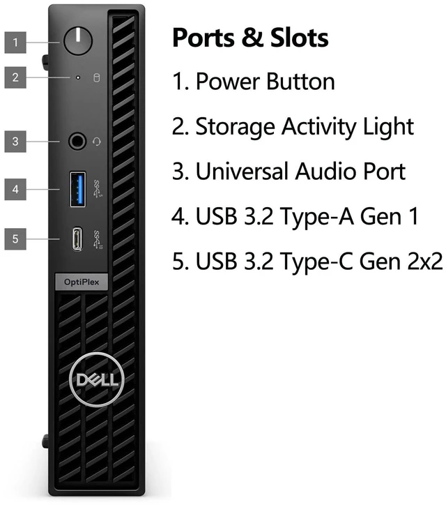 Alt view image 4 of 6 - OptiPlex 7020 MFF Business Desktop Computer, 7000 Micro Form Factor Mini, Hexa-Core i5-12500T (Beat i7-11700T), 64GB DDR5 RAM, 2TB PCIe SSD, WiFi 6E, HDMI + 2 DisplayPorts, Windows 11 Pro