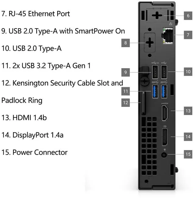 Alt view image 5 of 6 - OptiPlex 7020 MFF Business Desktop Computer, 7000 Micro Form Factor Mini, Hexa-Core i5-12500T (Beat i7-11700T), 64GB DDR5 RAM, 2TB PCIe SSD, WiFi 6E, HDMI + 2 DisplayPorts, Windows 11 Pro
