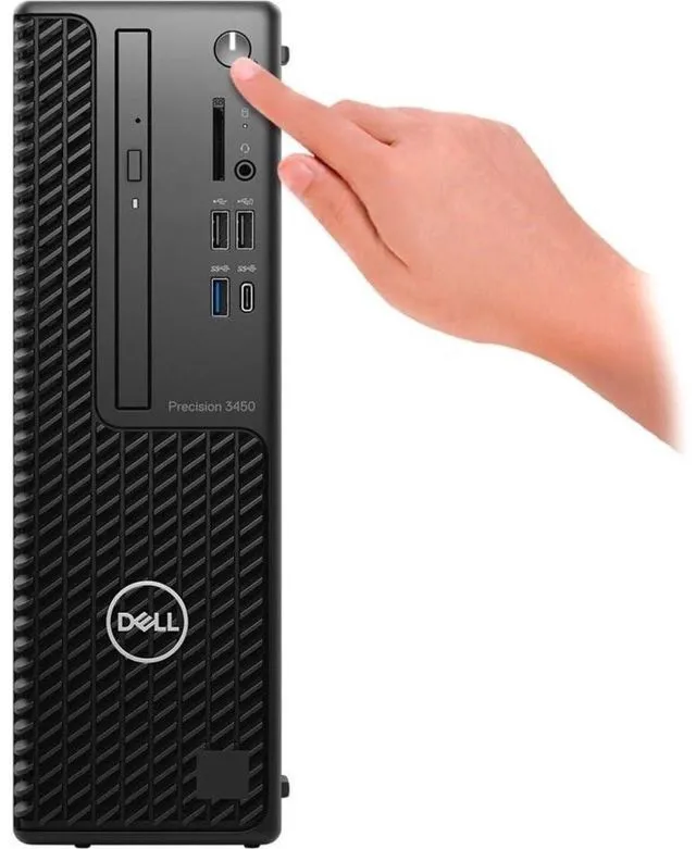 Alt view image 7 of 7 - Precision 3000 3450 Workstation - Core i7 Octa-core (8 Core) i7-10700 10th Gen 2.90 GHz - 16 GB DDR4 SDRAM RAM - 512 GB SSD - Small Form Factor - Black