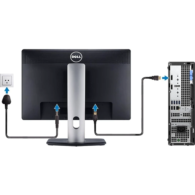 Alt view image 6 of 7 - OptiPlex 5000 Desktop Computer - Core i7 12th Gen i7-12700 Dodeca-core (12 Core) 2.10 GHz - 16 GB RAM DDR4 SDRAM - 512 GB M.2 PCI Express NVMe 3.0 x4 SSD - Small Form Factor - Black