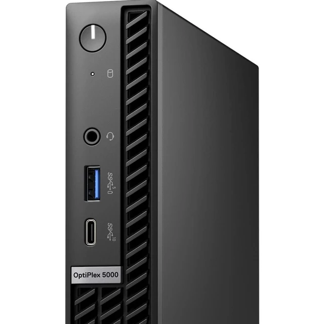 Alt view image 2 of 7 - OptiPlex 5000 Desktop Computer - Core i5 12th Gen i5-12500T Hexa-core (6 Core) 2 GHz - 16 GB RAM DDR4 SDRAM - 256 GB M.2 PCI Express NVMe 3.0 x4 SSD - Micro PC - Black