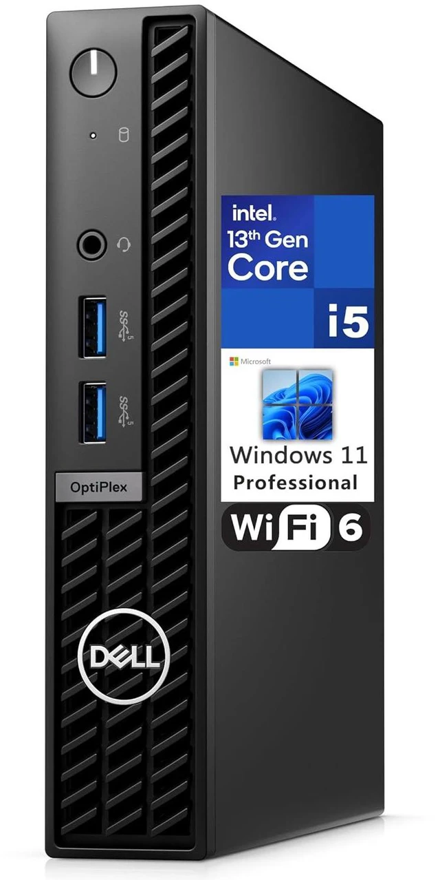 Main image of OptiPlex 7010 MFF Micro Form Factor 1.2L Business Desktop Computer, 13th Gen 14 Cores i5-13500T (Beat i7-12700T), 64GB DDR4 RAM, 2TB PCIe SSD, WiFi 6, Bluetooth, Windows 11 Pro