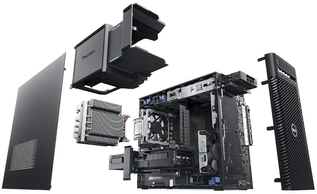 Alt view image 3 of 5 - Precision 3680 Core i7 i7-14700 32 Go DDR5-SDRAM 1 to SSD T1000 Windows 11 Pro Tower Station de