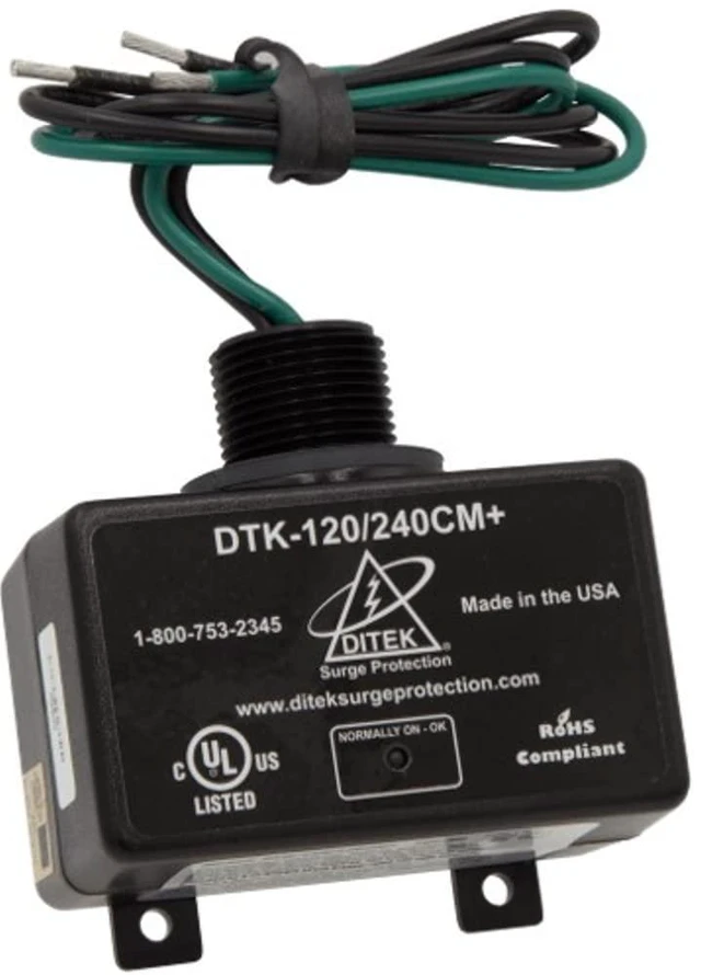 Main image of DITEK DTK-120/240CM+ Surge ARRESTOR, Parallel Protector, Multi-Purpose, NEMA 4X, UL1449 Listed, SPD, Type 1, 2W(+G), 120/240VAC