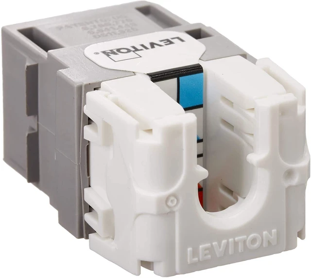 Alt view image 3 of 5 - Leviton Extreme Quick Port Connector, 25-Pack, 61110-BG6, Gray