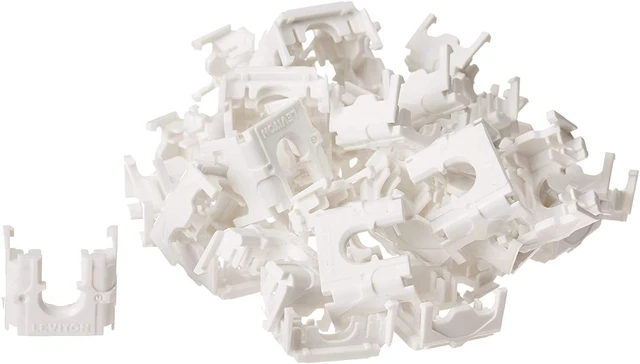 Alt view image 5 of 5 - Leviton Extreme Quick Port Connector, 25-Pack, 61110-BG6, Gray