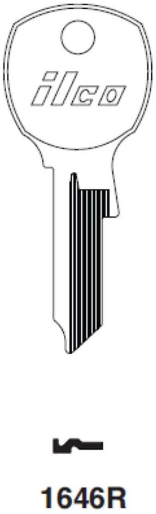 Alt view image 3 of 3 - Key Blank For Usps Mailbox Locks (1646R)
