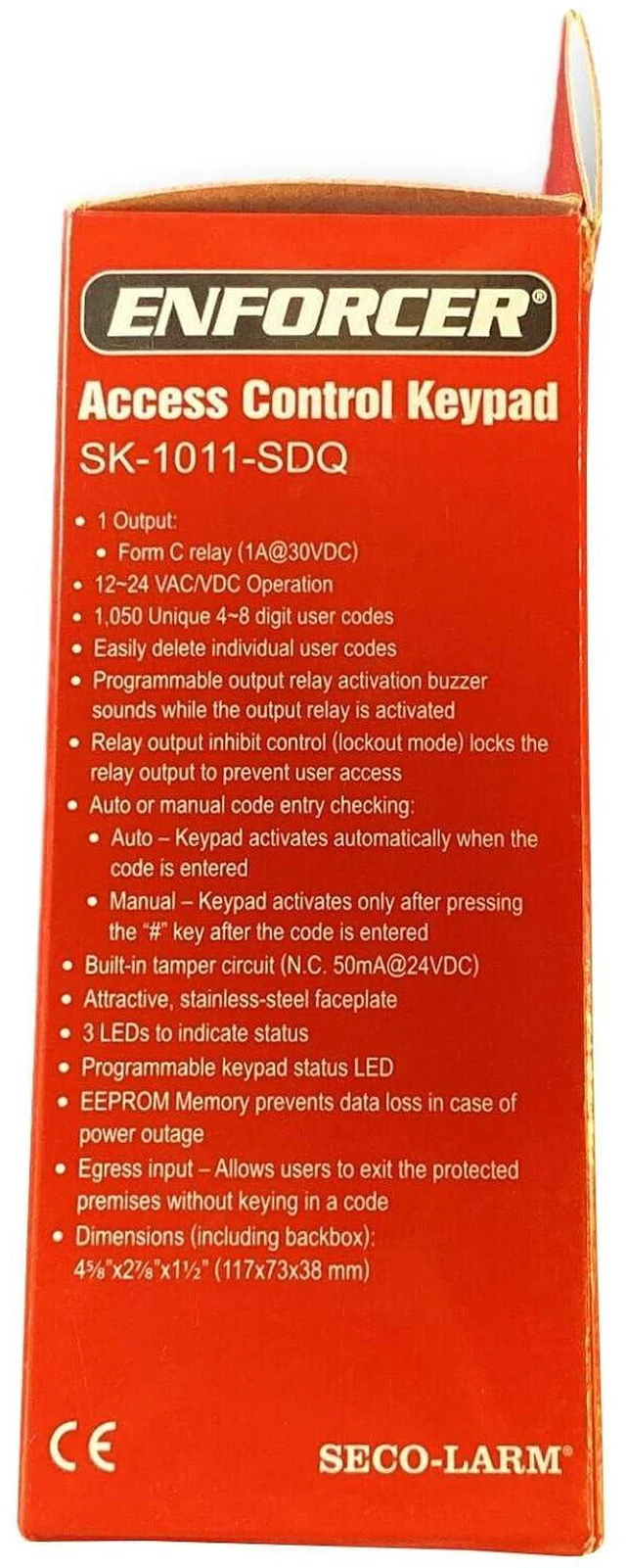 Alt view image 2 of 4 - Seco-Larm Enforcer Access Control Keypad (SK-1011-SDQ)