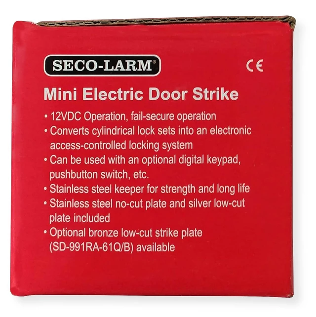 Alt view image 5 of 5 - Seco-Larm SD-991A-D1Q Enforcer Mini No-Cut Electric Door Strike, Fail-Secure