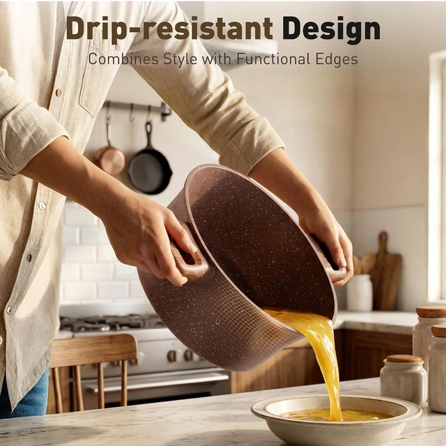 Alt view image 4 of 7 - DishDelight 10 Piece Pots and Pans Set Non Stick, Induction Cookware Set