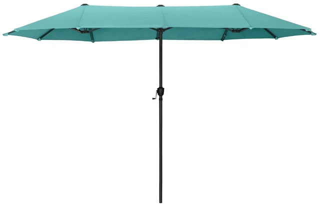Main image of 13 ft Large Double-Sided Patio Umbrella, Outdoor Umbrella, Turquoise