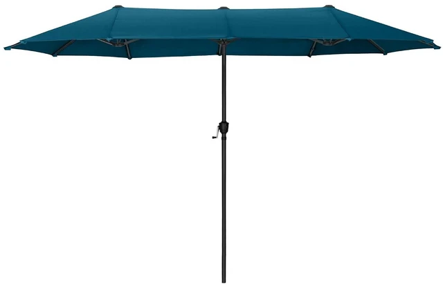 Main image of 13 ft Large Double-Sided Patio Umbrella, Outdoor Umbrella, Cerulean